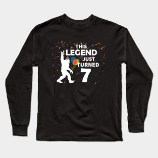 This legend just turned 7 a great birthday gift idea Long Sleeve T-Shirt